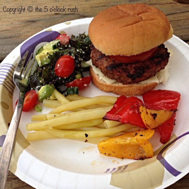 Charcoal Hamburgers at the Trailer