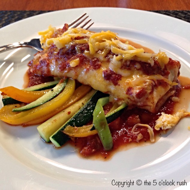 Smoky Chicken Enchiladas