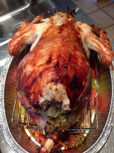 Breast Side DOWN after 20 min at 425F