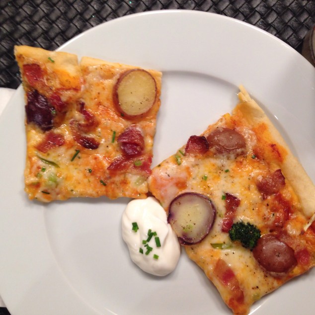 Loaded "Baked" Potato Pizza with Sour Cream