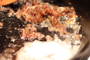 Making Roux with flour and butter