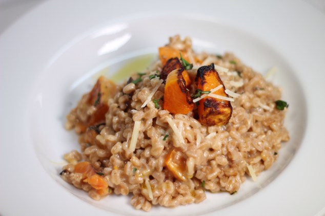 Spelt Risotto with Roasted Butternut Squash