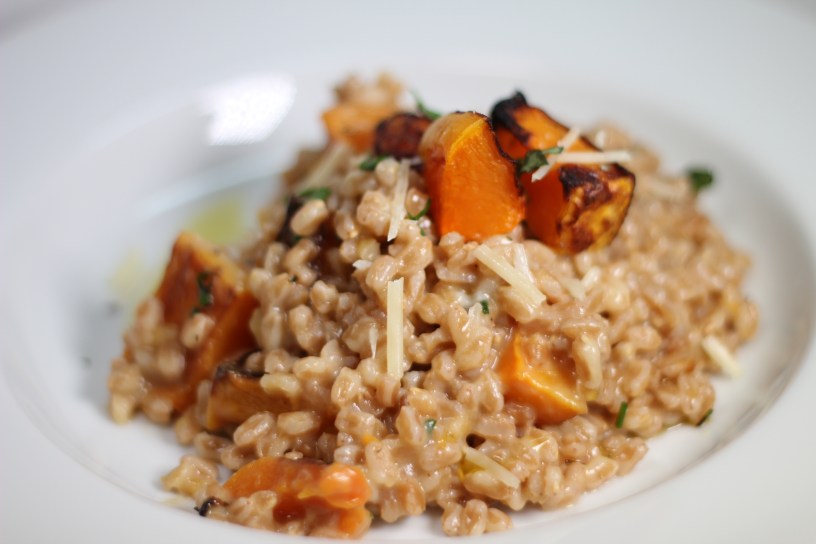 Spelt Risotto with Roasted Butternut Squash