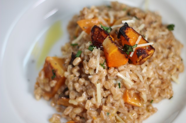 Spelt Risotto with Roasted Butternut Squash