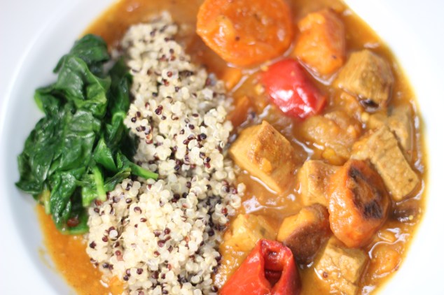 Moroccan Roasted Vegetable And Pork Tenderloin Stew